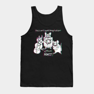 Can't Spell Inspiration Without Rat (Glitched Version) Tank Top